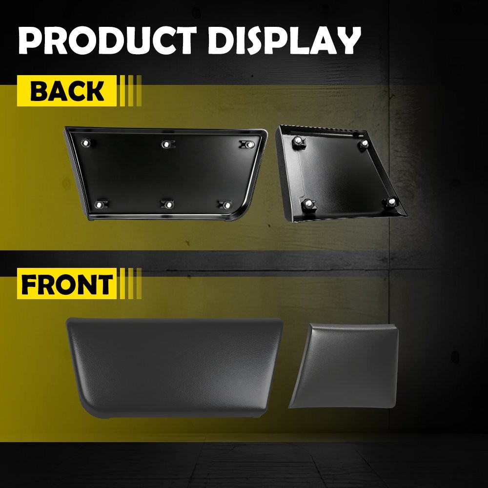Pair For 2014-2018 Ram ProMaster Front Left Door Panel Exterior Molding Trim Kit