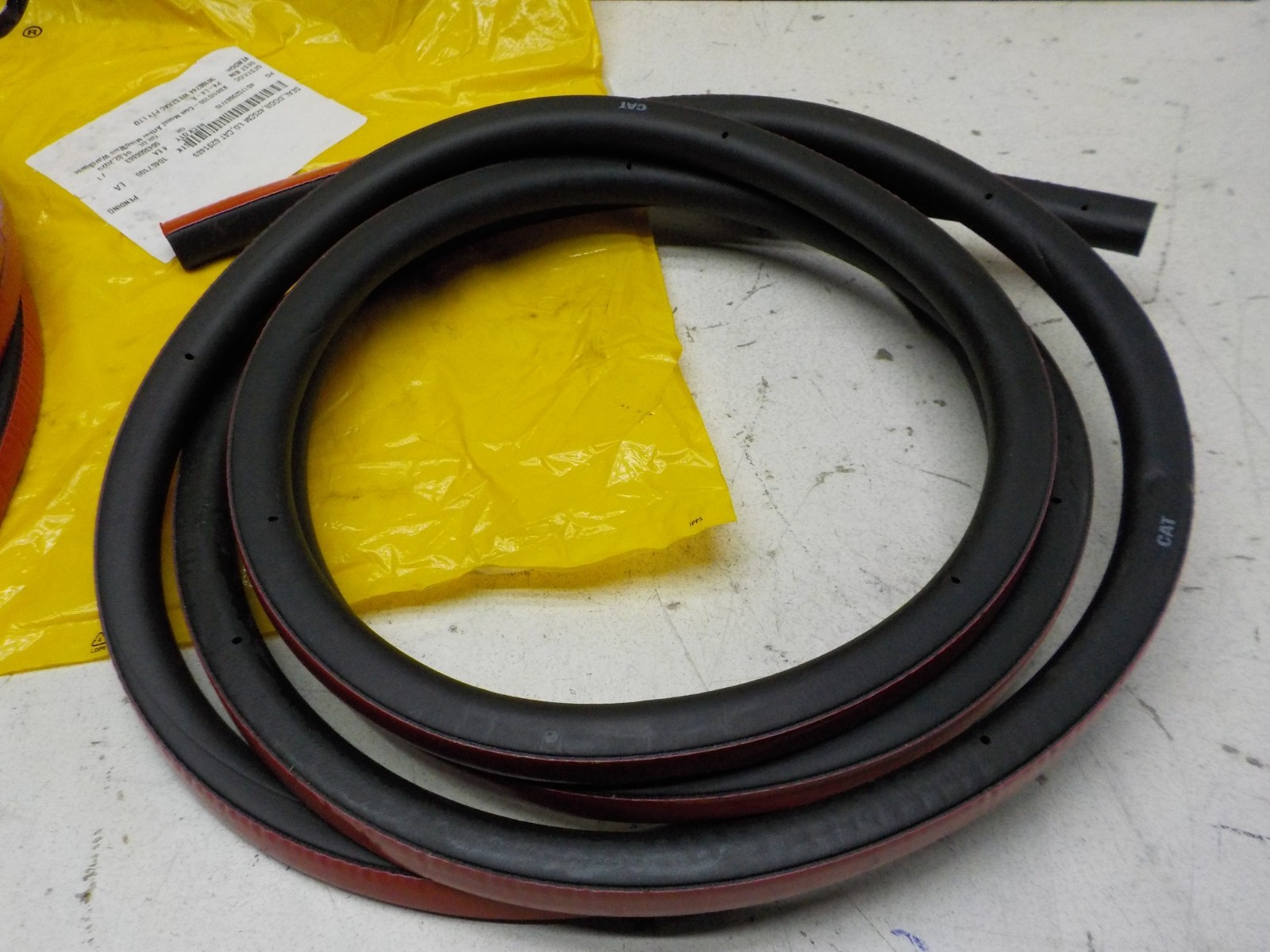 2 X CAT, 629-1489, Cab Door Rubber Seals, 6291489, 4.3 M Long. As Shown.