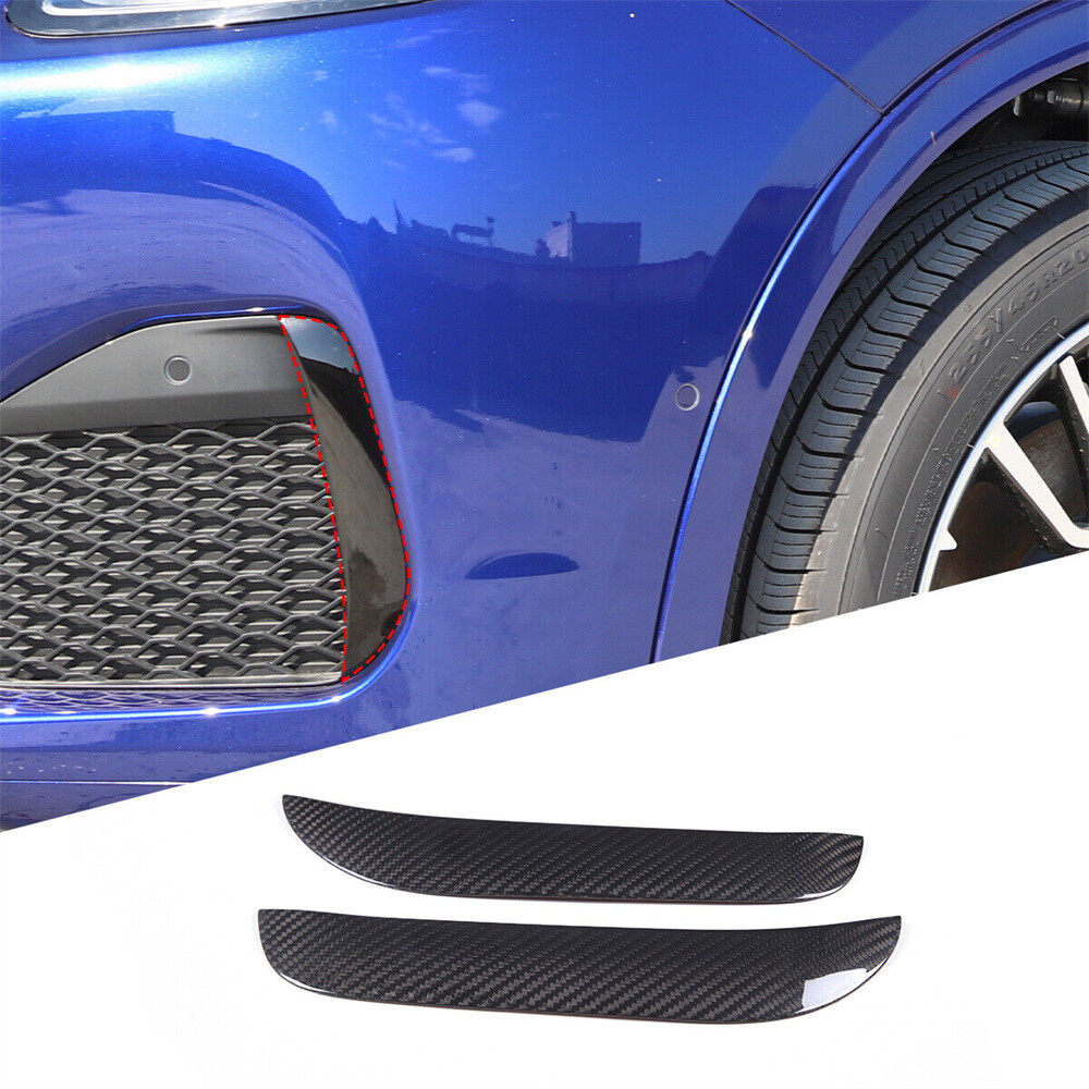 Real Carbon Fiber Front Fog Light Panel Cover Fit For Maserati Grecale 2022-2024