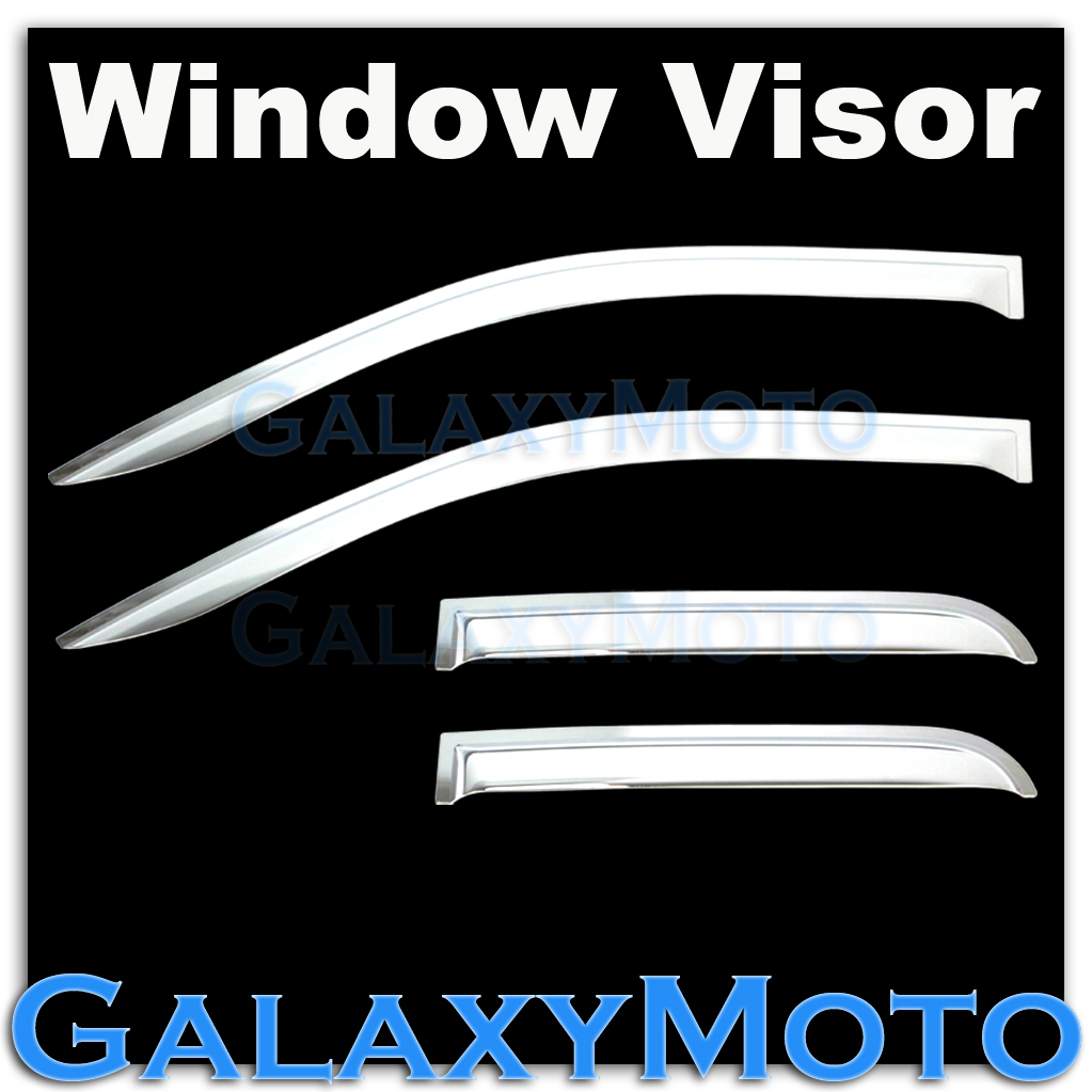 Ford F150 Extended Super Cab Chrome 4pc set Window Vent Visor Rain Sun Guard