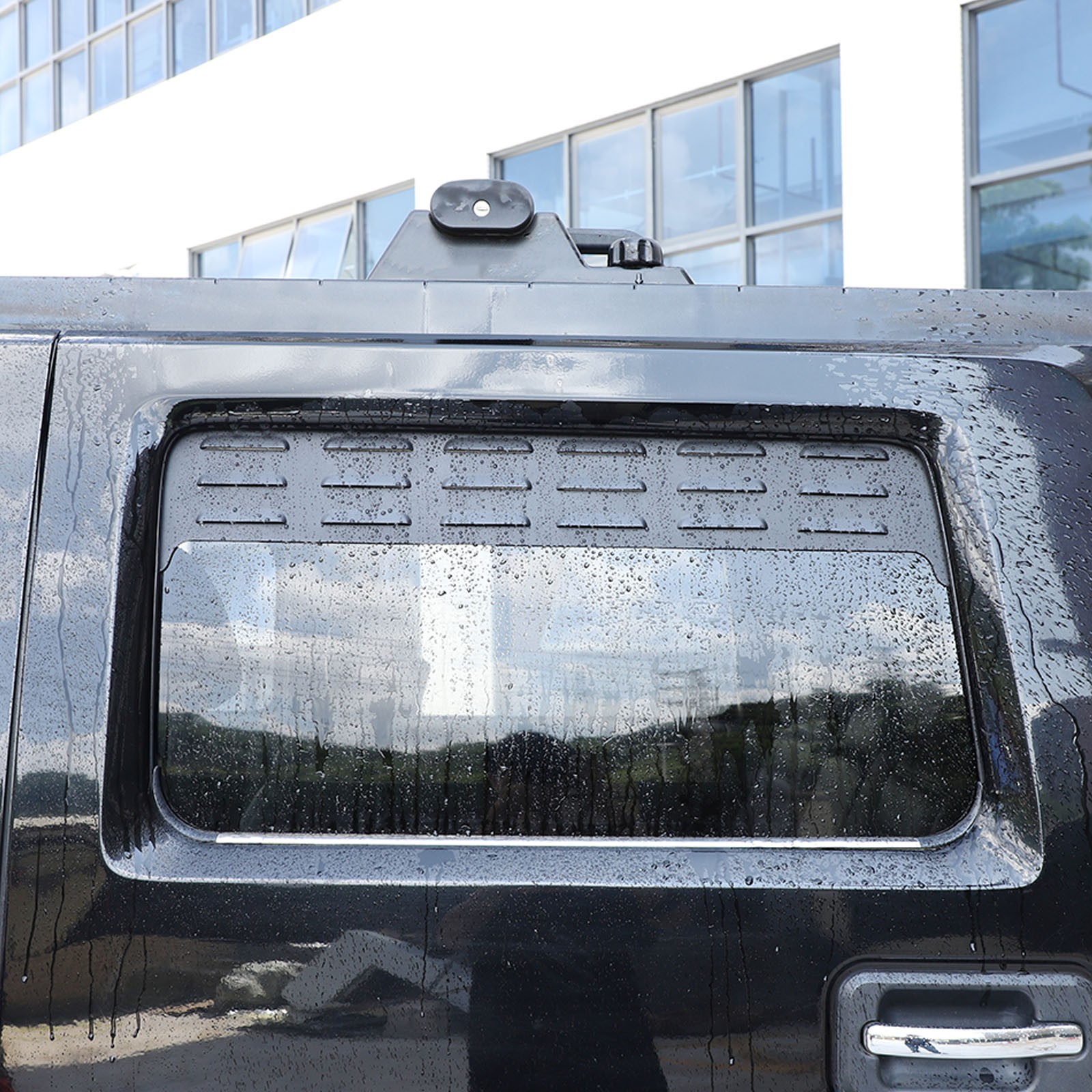 Rear Door Window Louver Air Vent Panel Trim For Hummer H2 2003-2009 Accessories