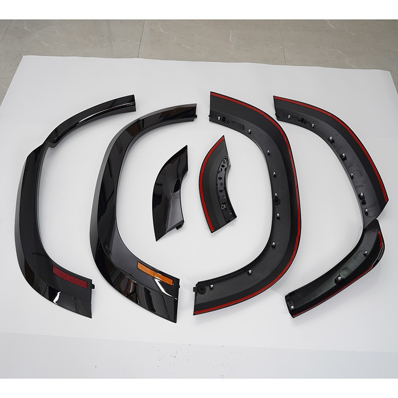 Gloss Black Widening Fender Flare Wheel Arch with Light For Defender 110 2020-23