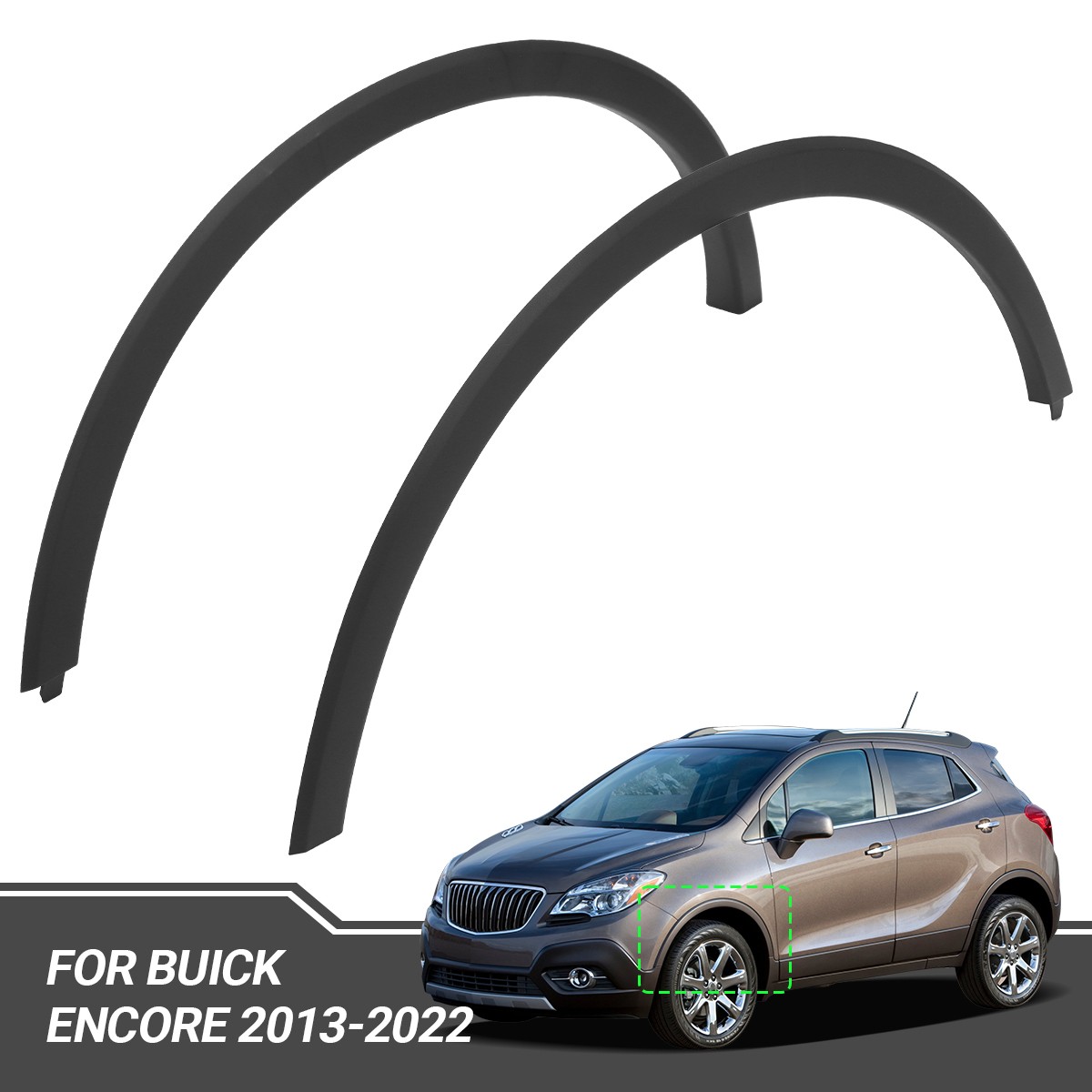 Fit For Buick Encore 2013 2014-2022 Front Left Right Side Wheel Arch Molding
