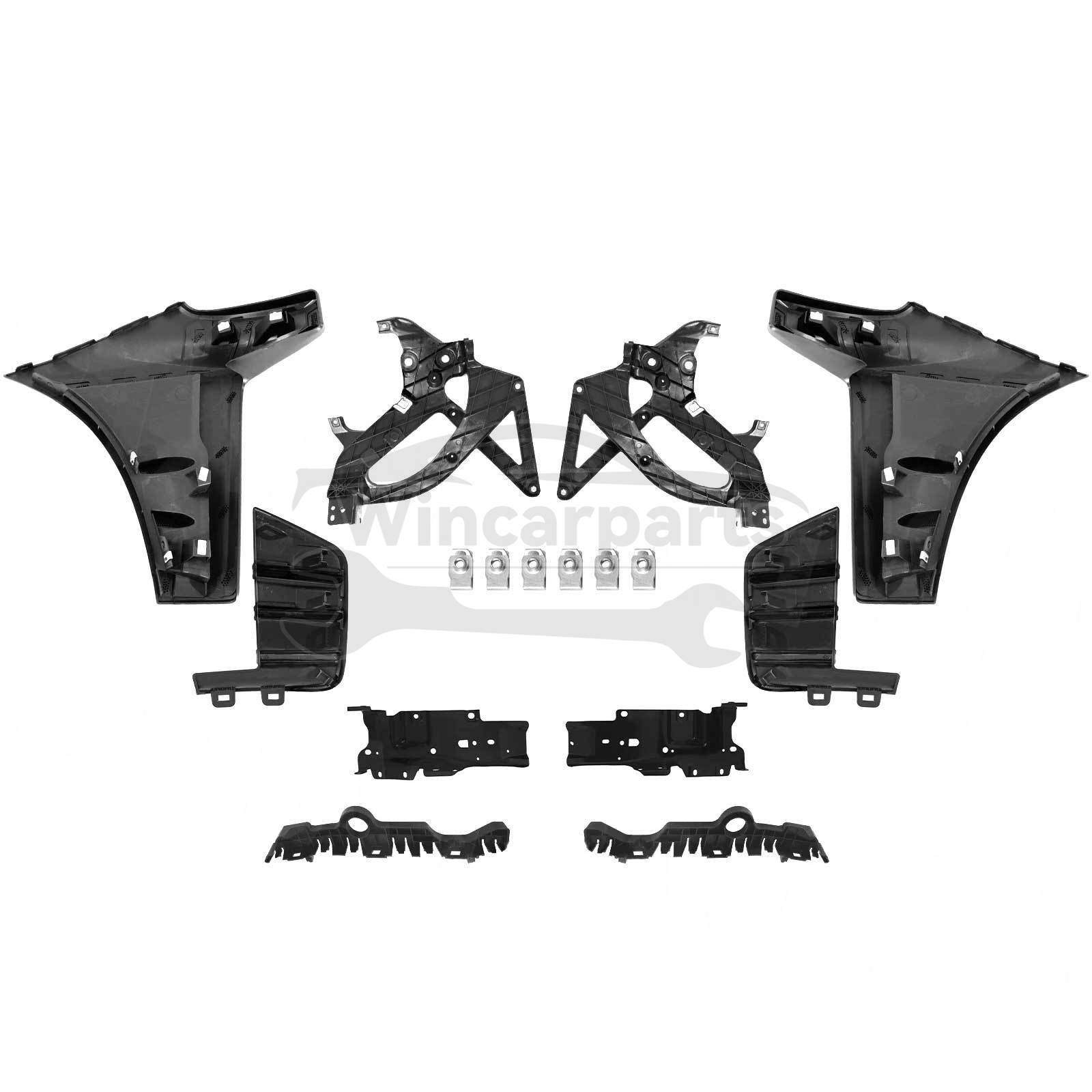 Front Bumper End Cap w/ Bracket For 2019 2020 2021 2022 Chevrolet Silverado 1500