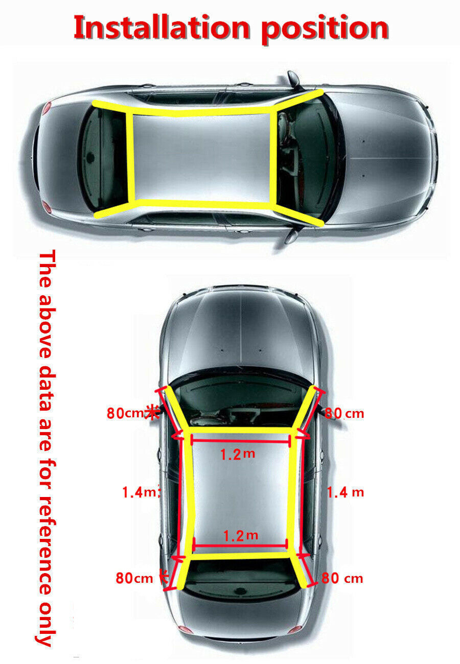 Car Front Rear Windshield Roof Edge Strip Rubber Dustproof Soundproof Waterproof