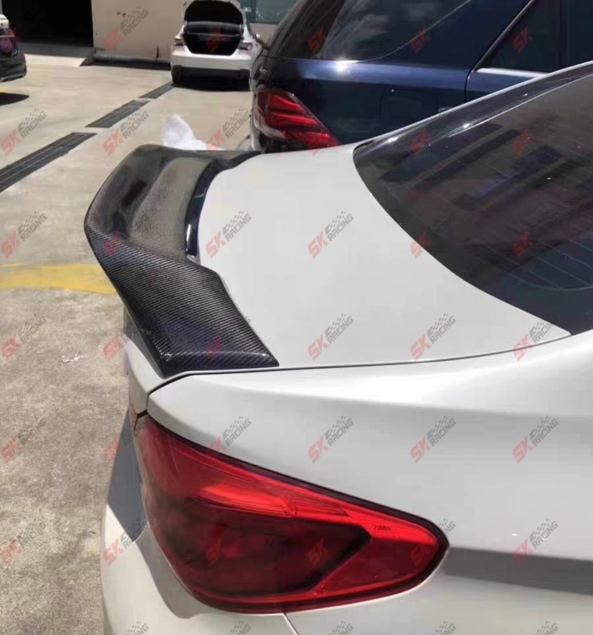 Fits For BMW 5 Series G30 M5 F90 18-23 Carbon Fiber/FRP Rear Trunk Spoiler Wing