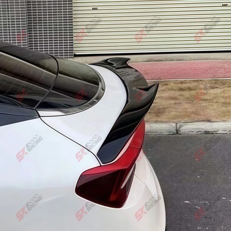 Glossy Black / Forged Carbon Fiber Rear Trunk Spoiler Wing Fits Kia K5 2021-2024