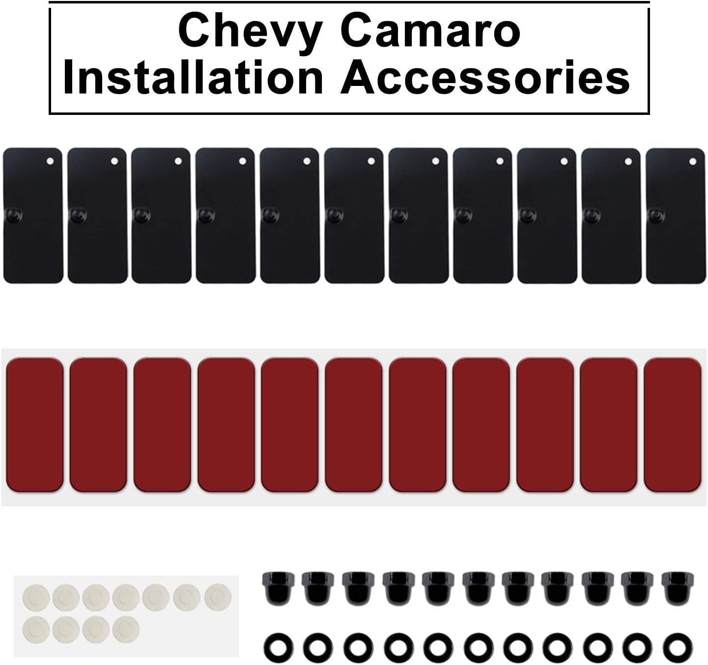 Rear Window Louvers Hardware Kits for Ford Mustang Dodge Challenger Camaro 12pcs