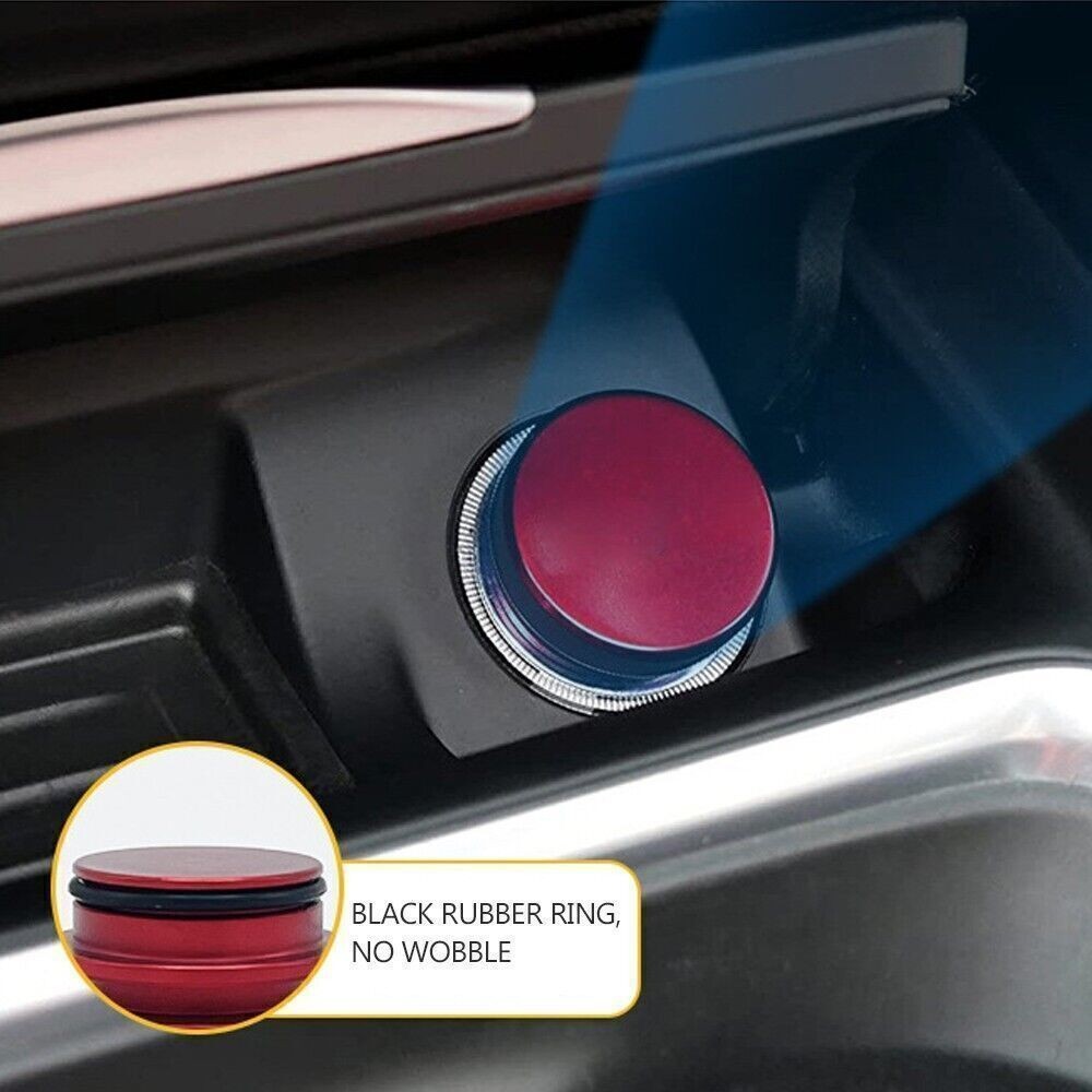 Car Durable Aluminum Cigarette Lighter Cover Cap Waterproof Dustproof Metal Part