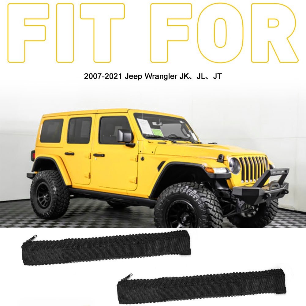 2X Door Limiting Strap Swing Door Check Limiter For 07-21 Jeep Wrangler JK JL JT