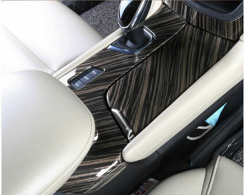 Car Interior Decoration Full Set Cover Black Wood Grain For Cadillac XT5 2016-19