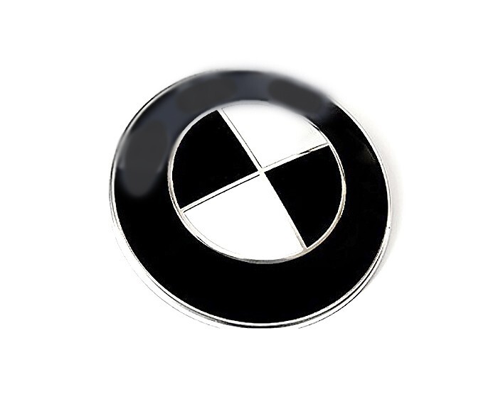 Matte Black Sticker for BMW Emblem Vinyl Wrap Overlay Decal Roundel Badge Logo