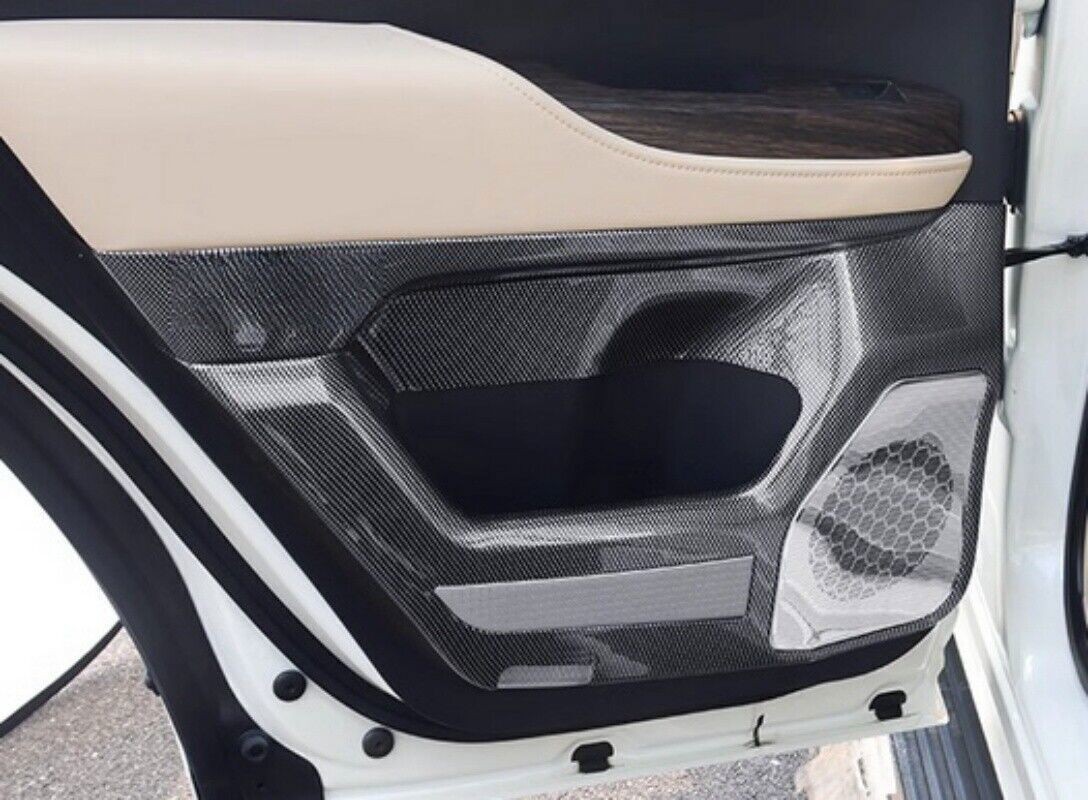 For TOYOTA Land Cruiser LC300 23-24 Car door kick plate ABS+stainless steel 4PCS