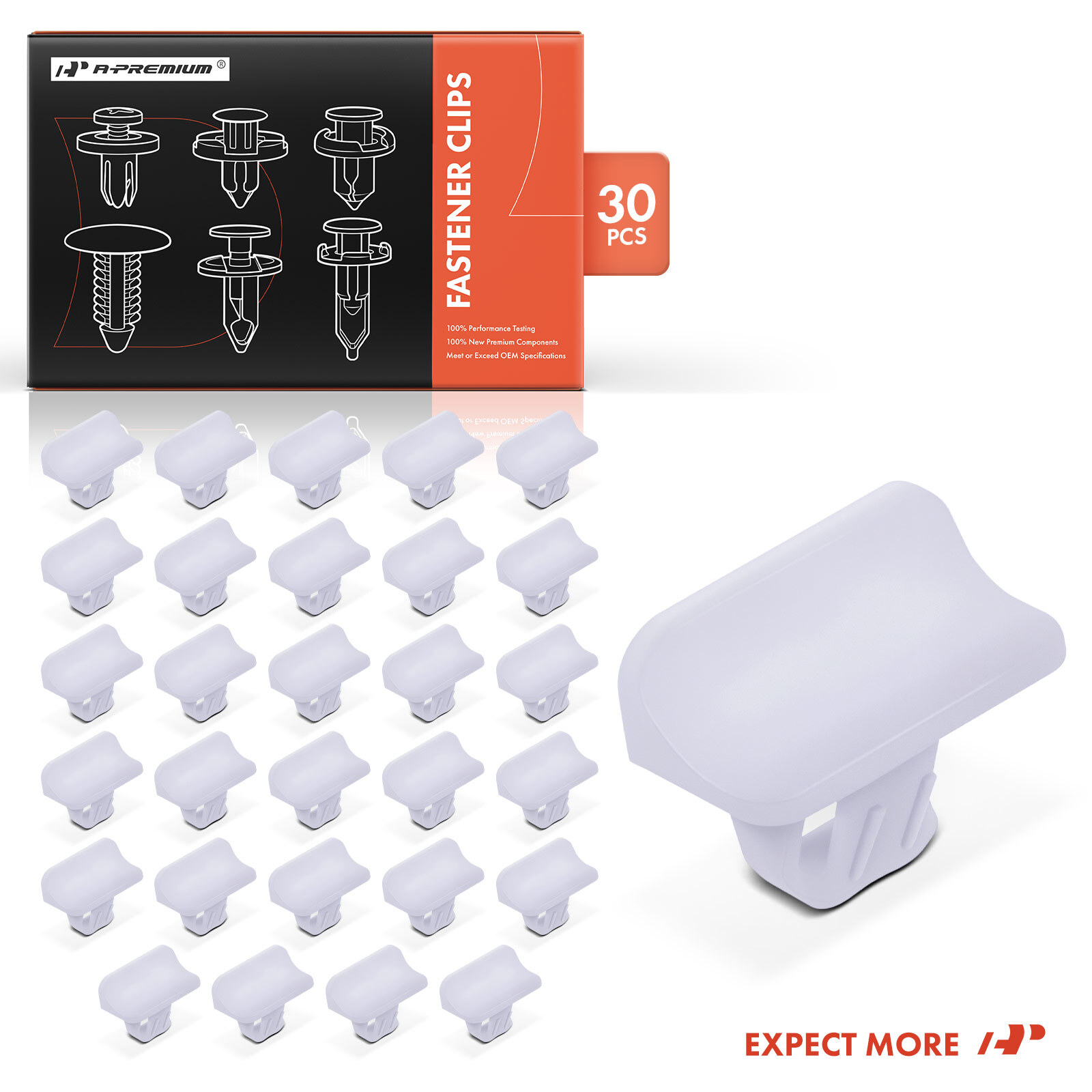 A-Premium 30Pcs Nylon Moulding Clips Retainer Fasteners for Ram 1500 Jeep Dodge