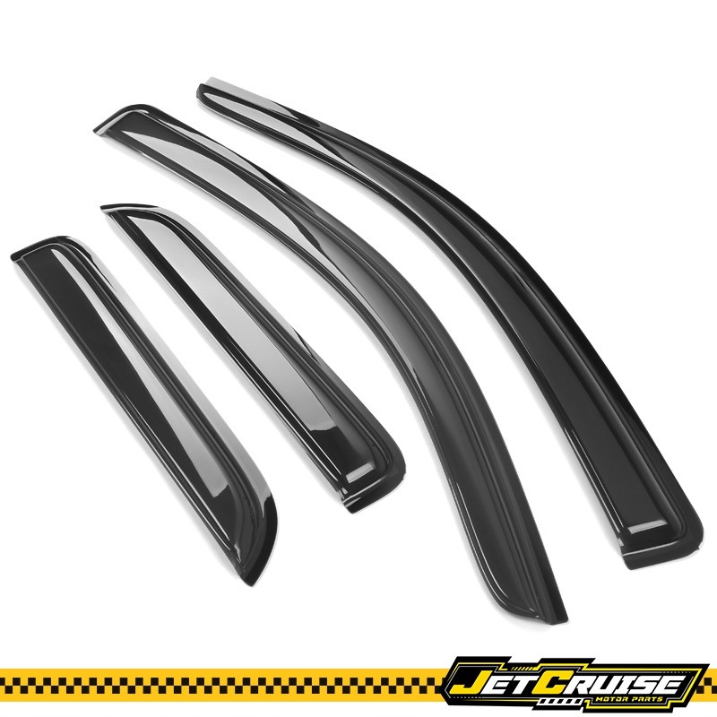 Fits 14-19 Chevy Silverado GMC Sierra Extended Cab Acrylic Window Visors 4pcs