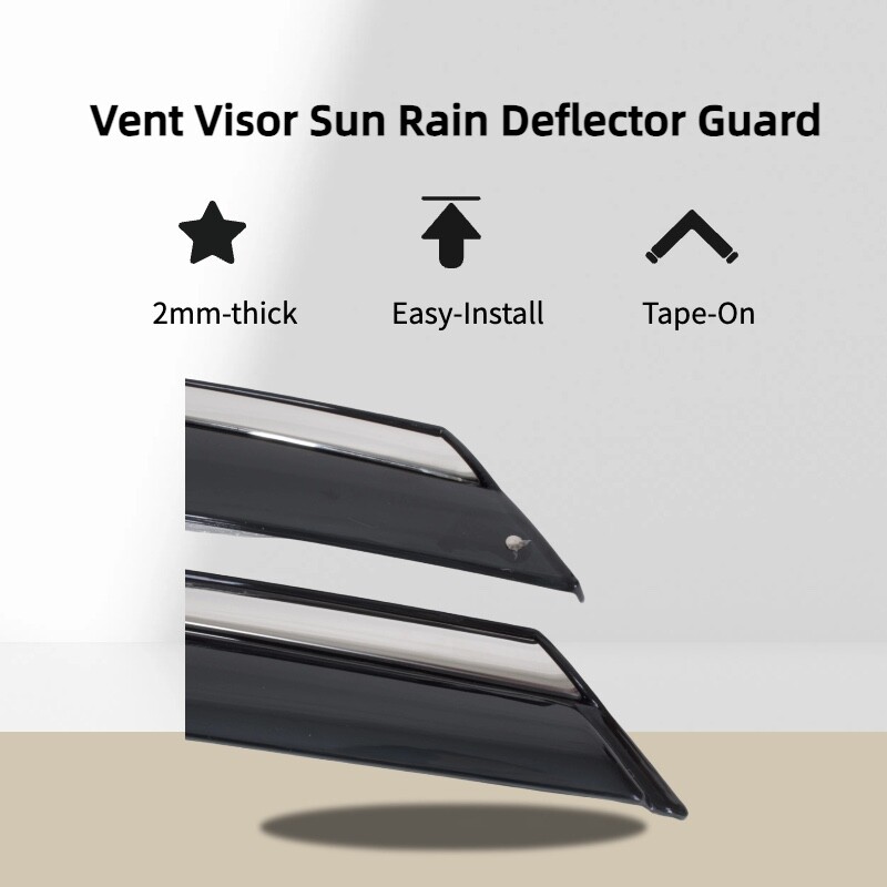 Window Visor Sun Rain Guard Deflector Fits for Ford Focus 2012-2018