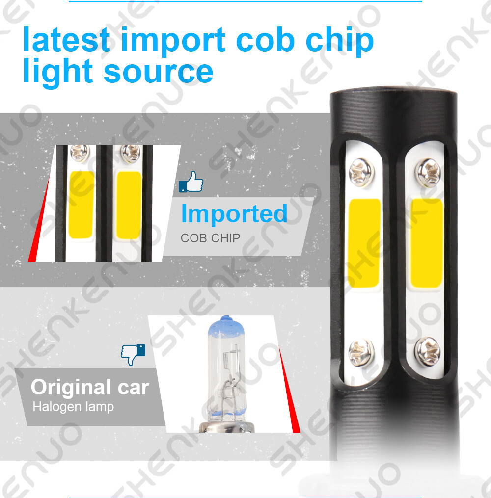 For DODGE Dart 2013-2015 Upgrade Bright 9012 LED Headlight Bulbs 6000K White K9B