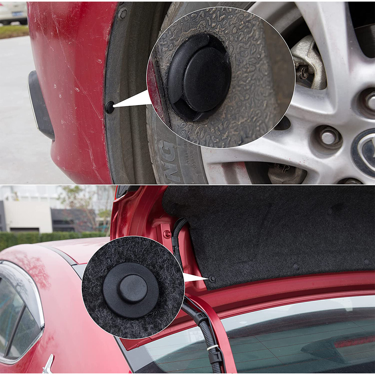 240PCS Bumper Retainer Clips Car Plastic Rivets Fasteners Push Retainer Kit