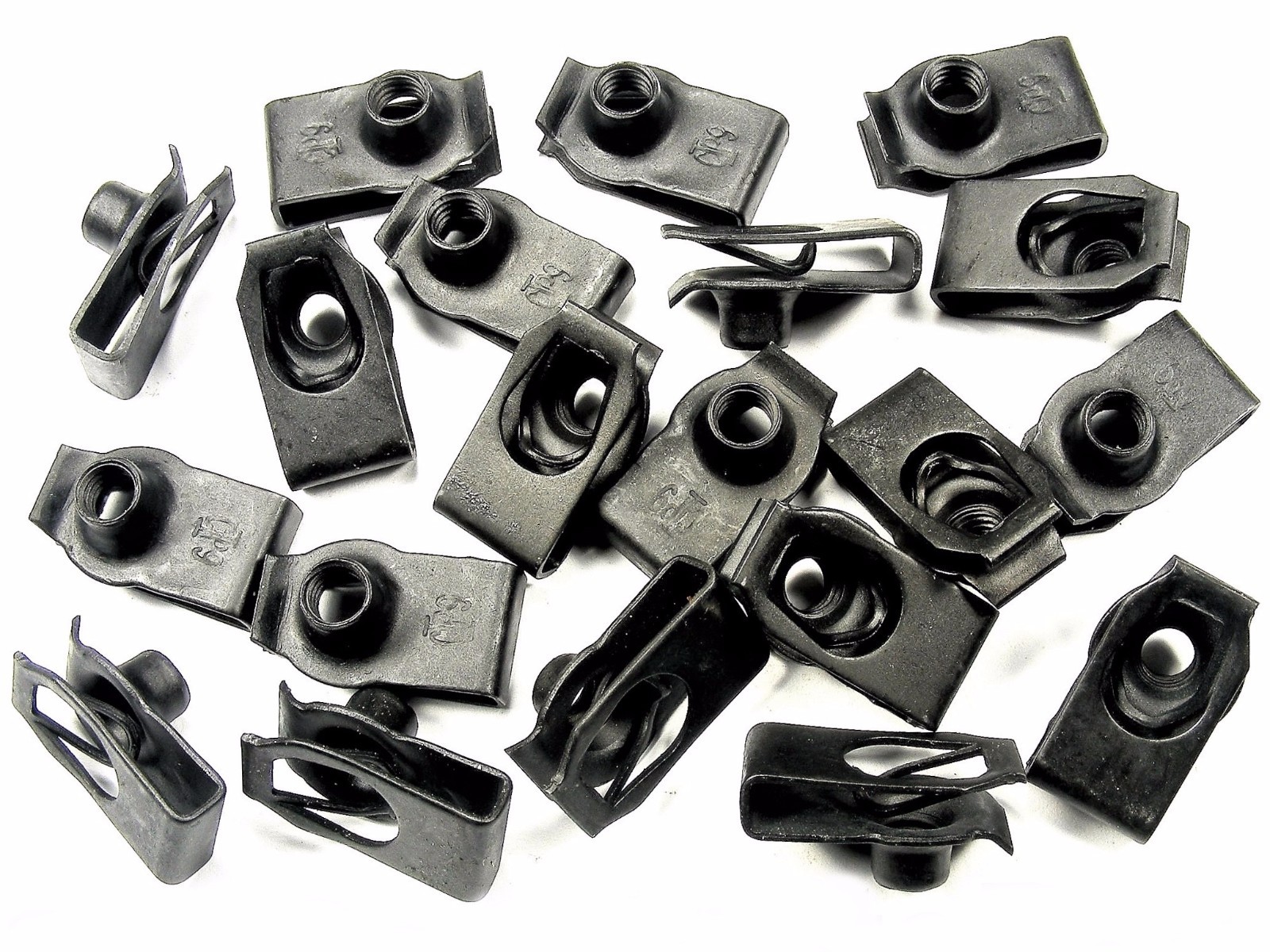 Chrysler U-nut Clips- M6-1.0 Thread- 13.5mm Center of Hole to Edge- 20 pcs- #197