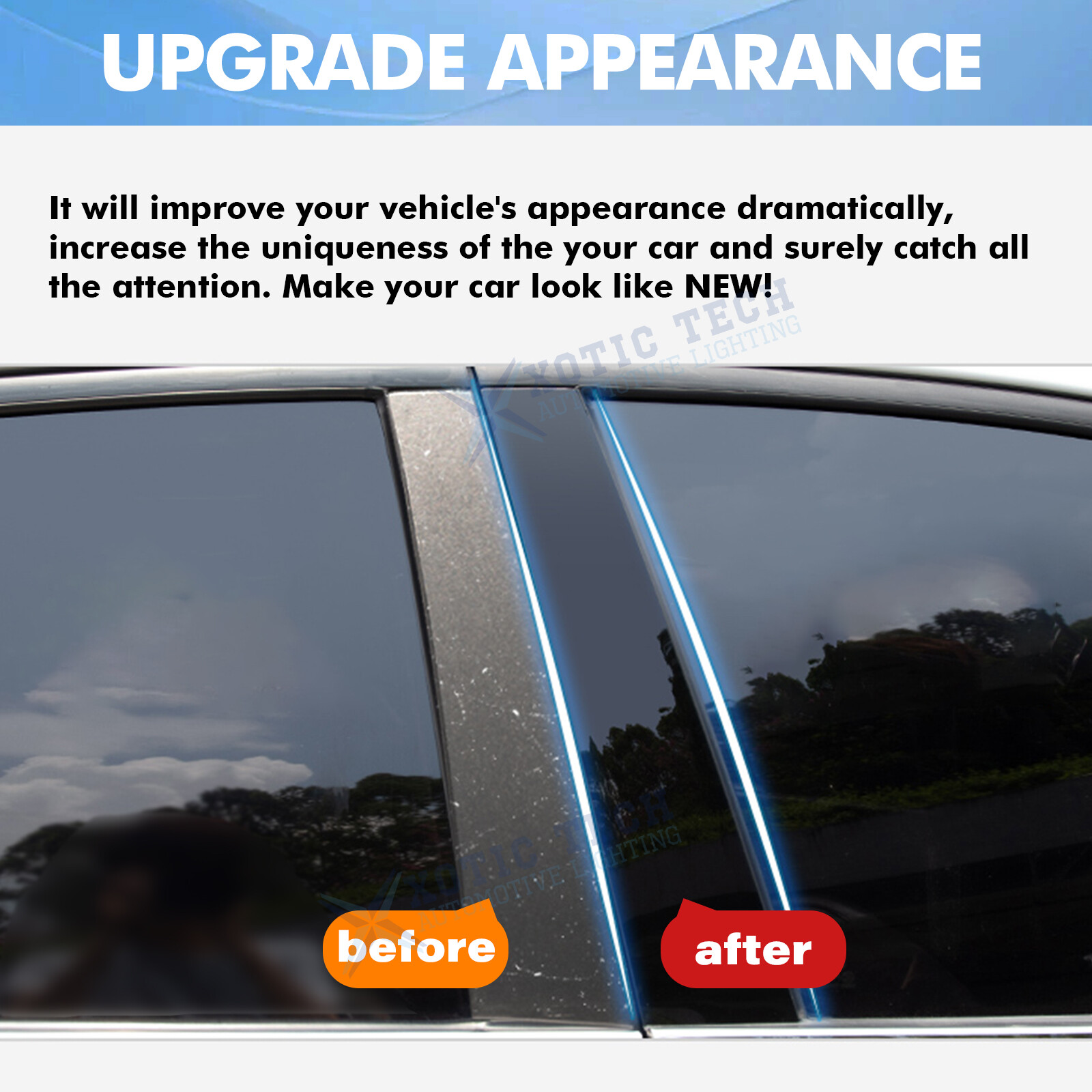 For Chevrolet Malibu 2016-2025 6PCS Black Pillar Posts Door Trim Piano Cover Kit