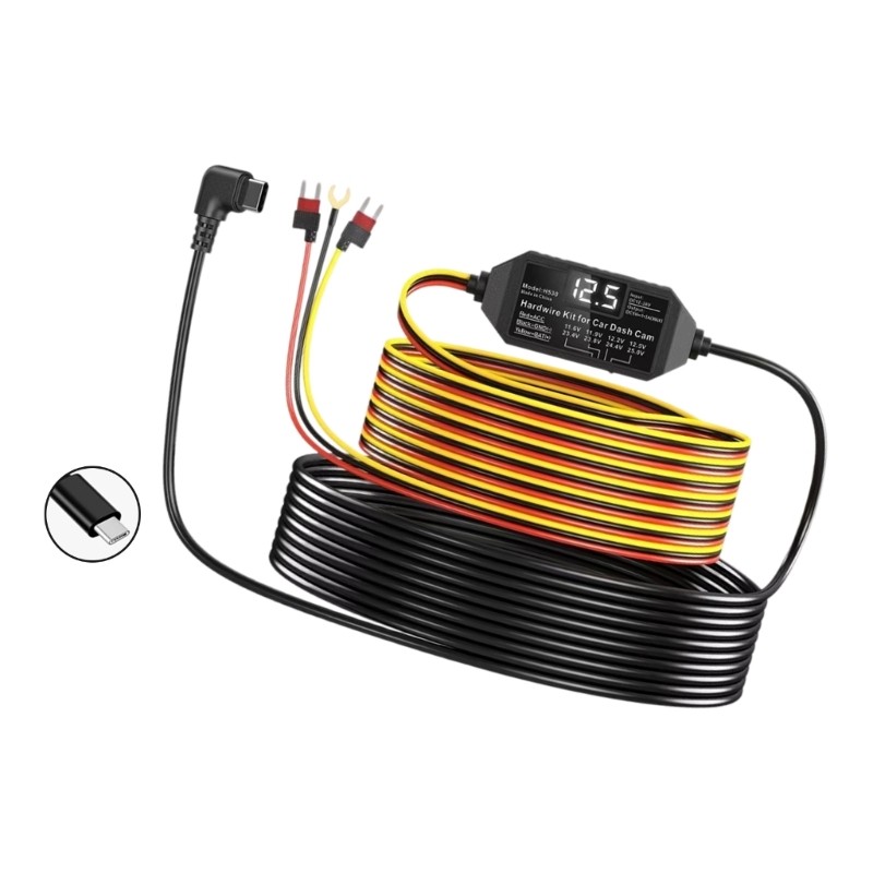 ABS Car Recording Device Charging Cable Including Regulator Mechanism
