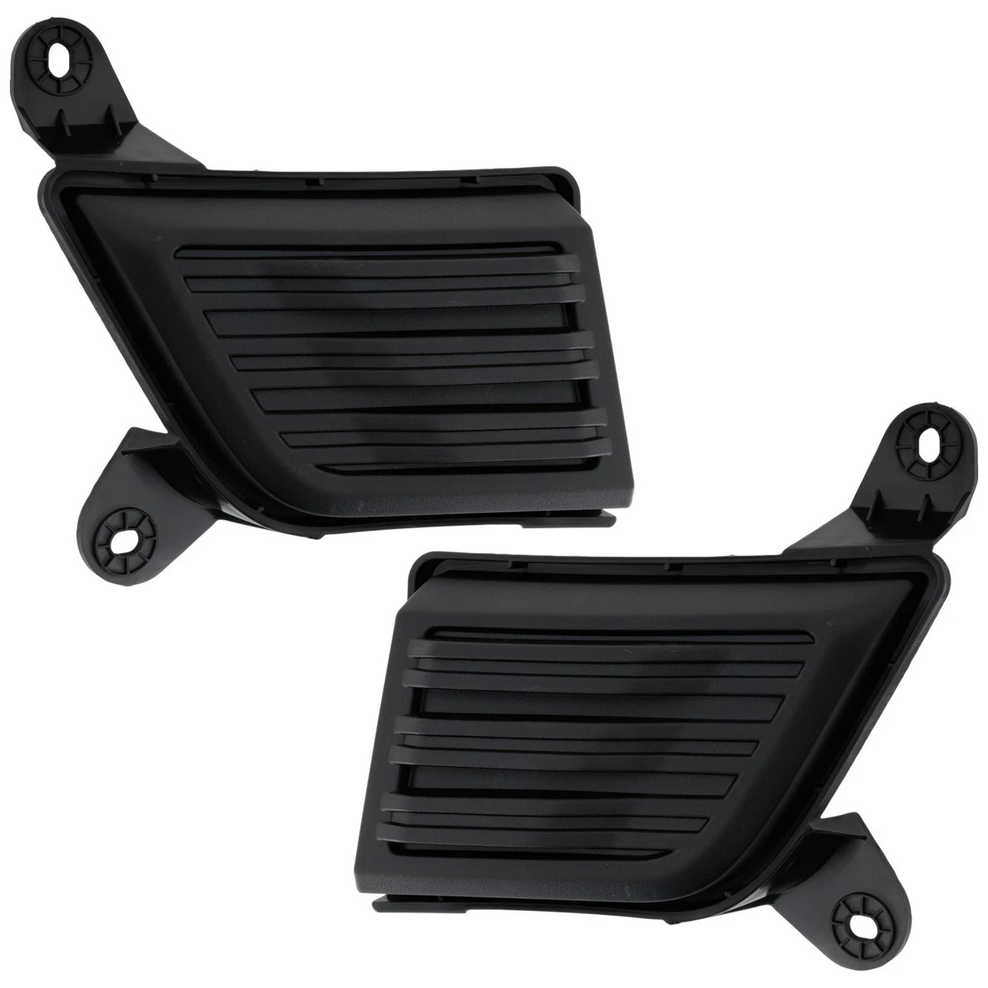 Front Fog Lights Cover Textured Left & Right Side For 20-24 Chevy Silverado 2500