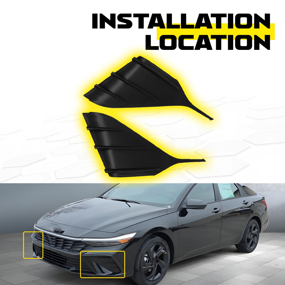 Fit For Hyundai Elantra 2024-2025 Fog light lamp Cover Cap Front Left Right 1/2x