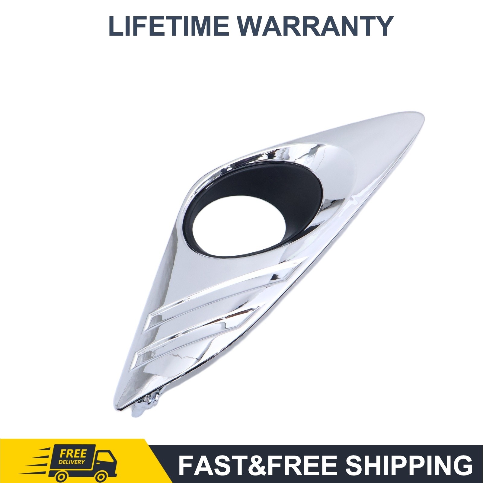 Fog Light Trim Panel Set For Toyota Camry 2012-2014 Left Right Chrome