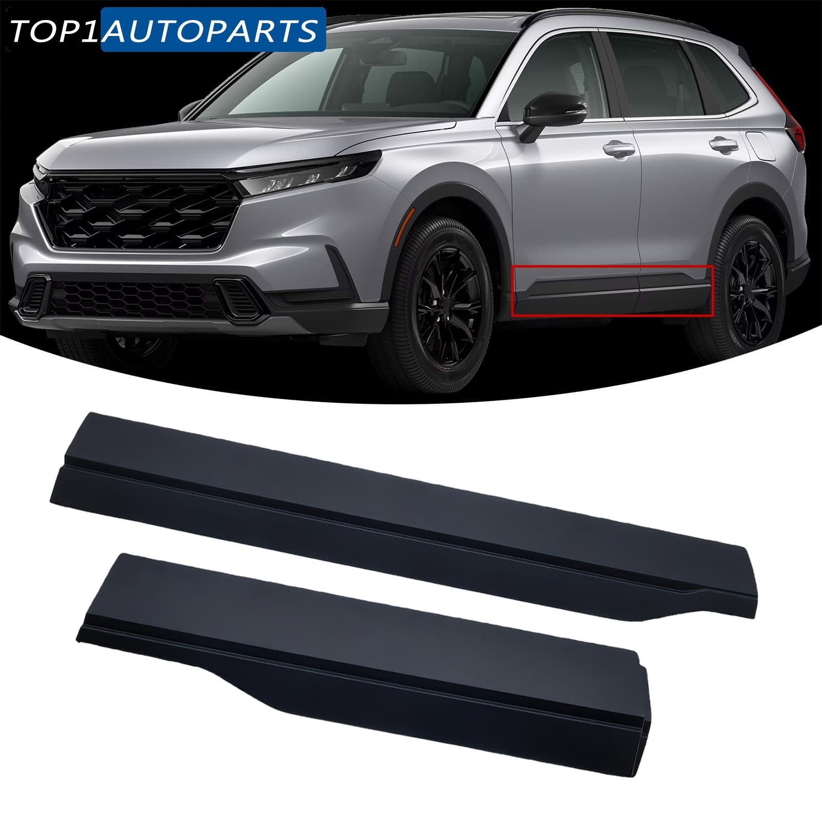 Front Rear Left Door Lower Molding Garnish Set For Honda CR-V CRV 2023 2024 2025