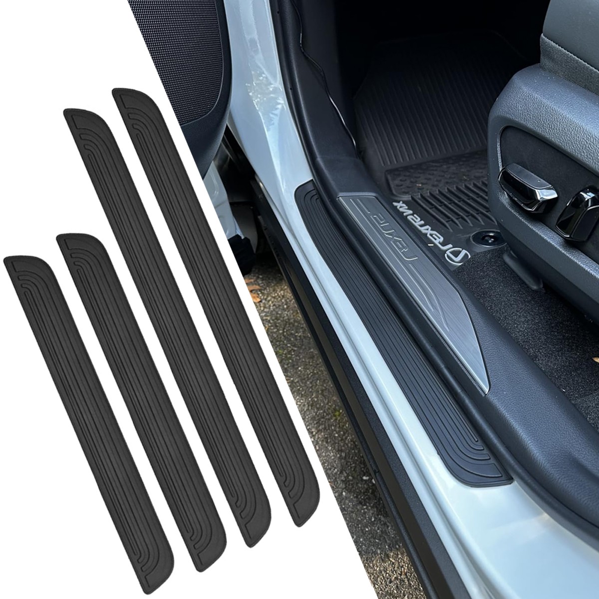 Anti-Scratch Door Sill Protector PVC Threshold Guard Universal for Mercedes-Benz