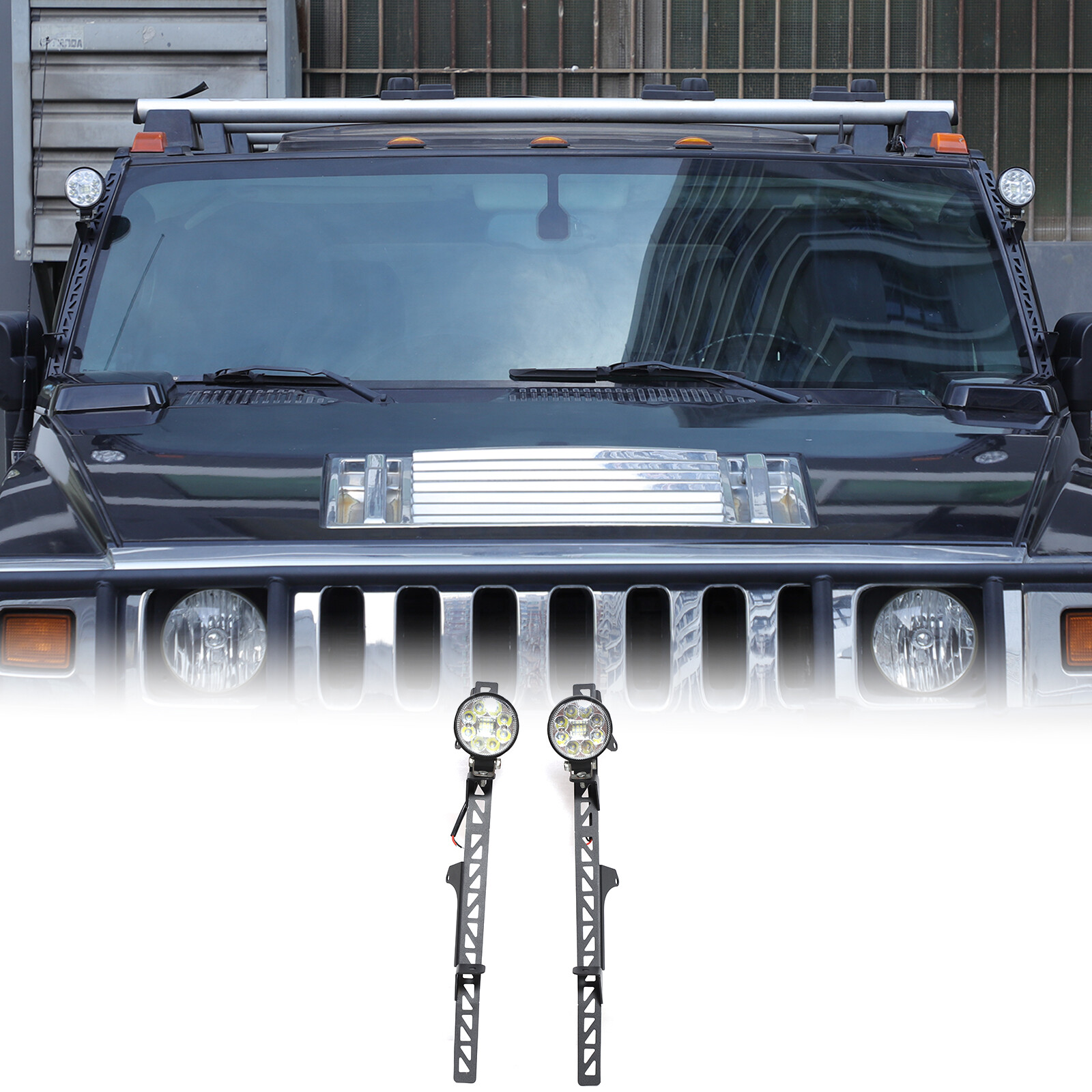 Fits For Hummer H2 2003-09 Windshield A-Pillar Outdoor Bracket Left & Right