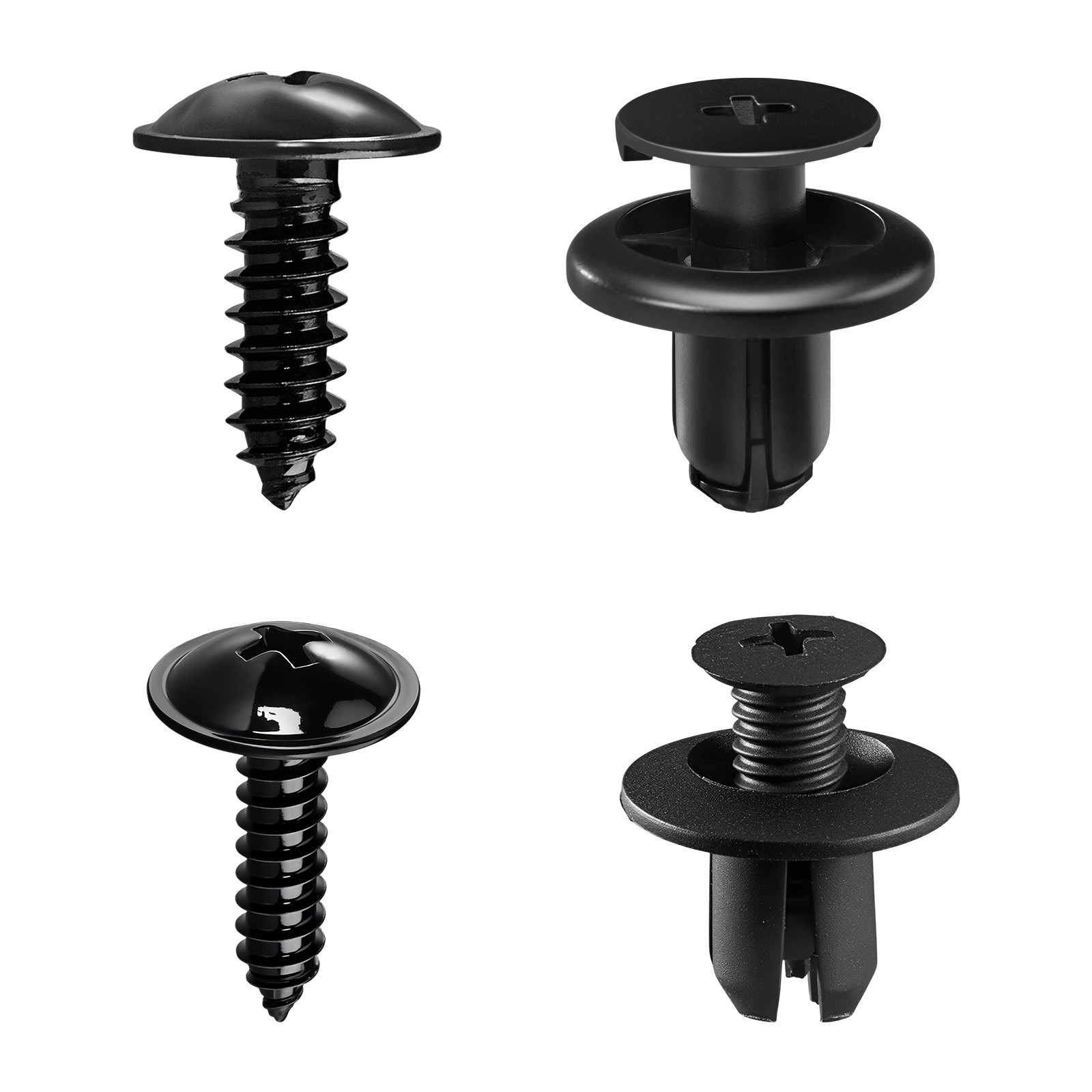 290pcs New Washer-Plain Push-Type Screw Retainer Clips Kits for Hyundai Elantra
