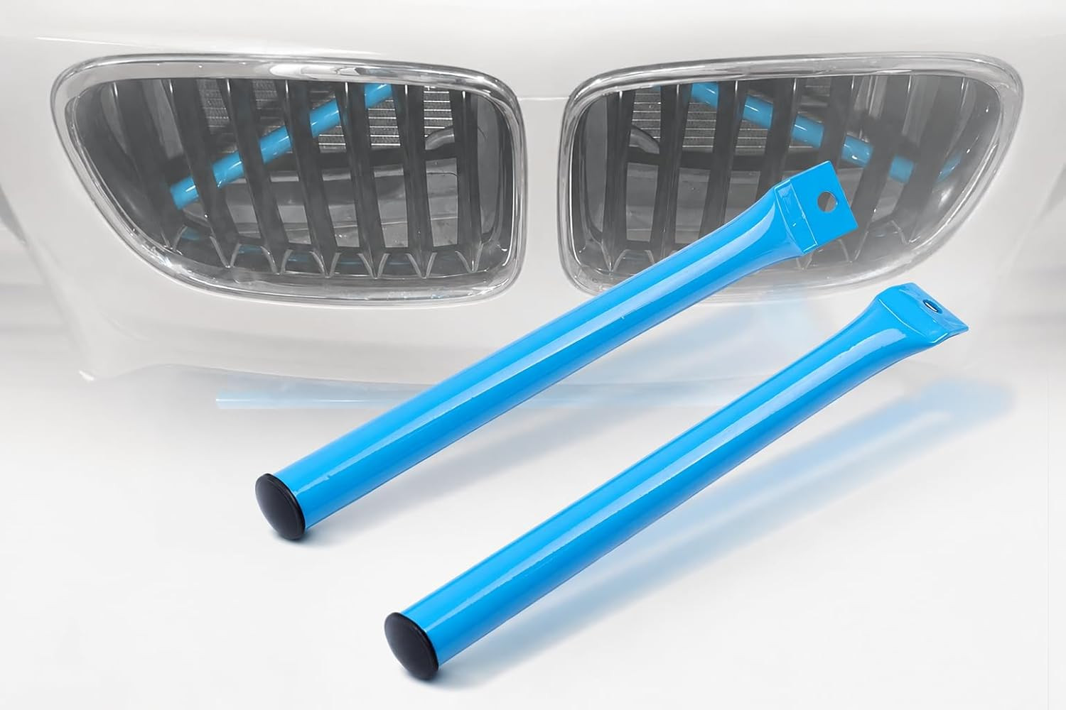 Blue Kidney Grille V Brace Trim Cover for BMW 328i 335i E90 E92 E93 2006-2013
