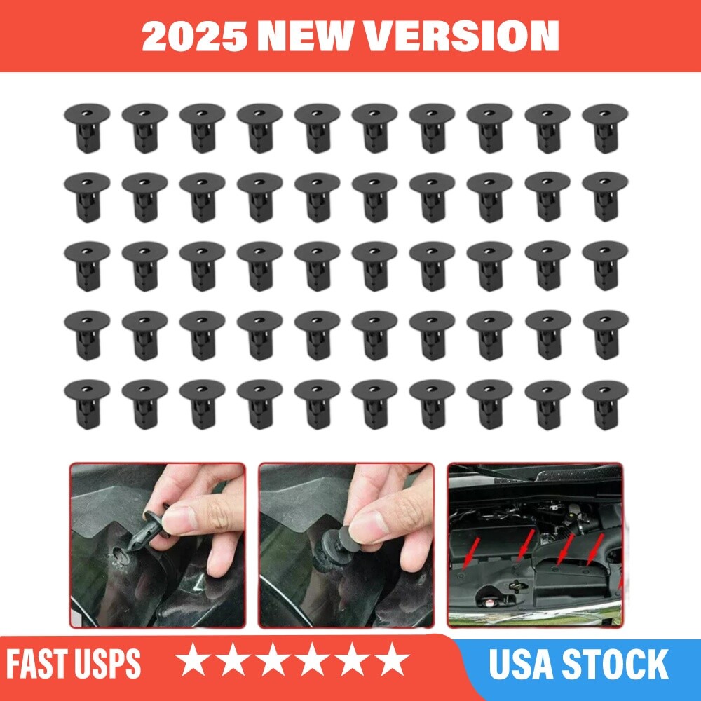 50 Pcs Fender Liner Clips Screw For Toyota Avalon 4Runner Camry Corolla RAV4