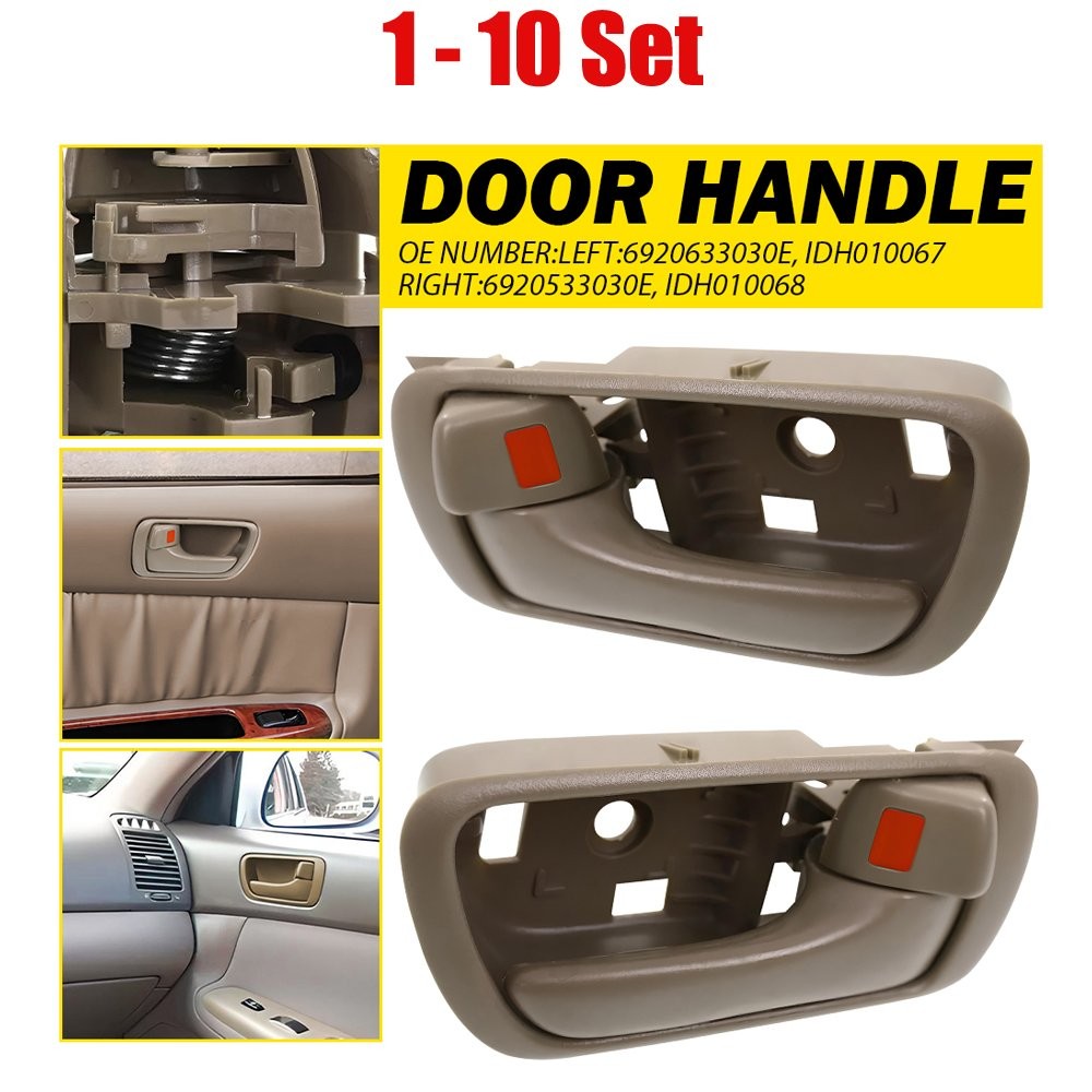 For Toyota Camry 2002-2006 2-20pcs Left Right Inside Interior Door Handle Beige