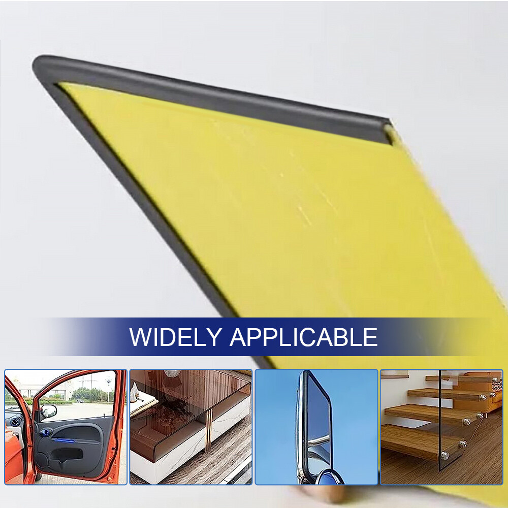 10Feet Rubber Edge Trim U Channel Self Adhesive Trim Sheet Metal Edge Protector