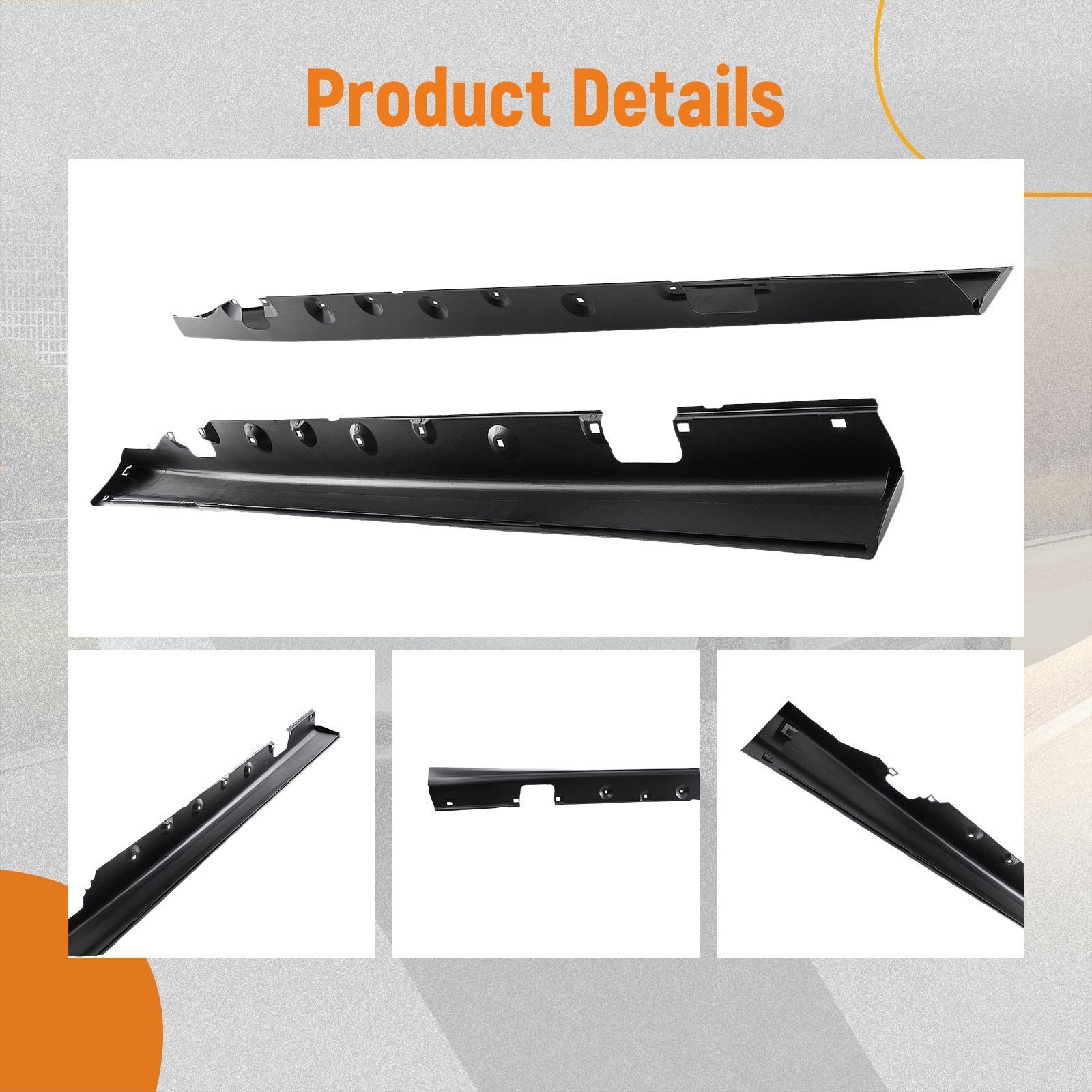 Side Body Extension for BMW 3Series Sedan 4-Door 1999-2004 2005 Black