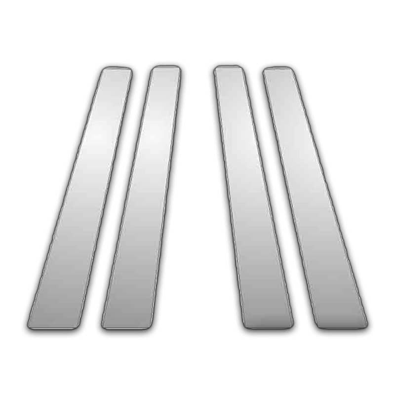 4Pc Chrome Pillar Post Trim for 08-14 Mercedes C Class