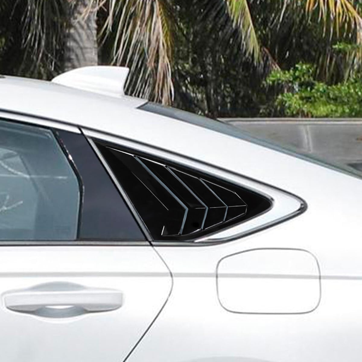 DLOVEG Car Rear Side Window Louvers for Honda Accord 2023 2024 Accessories Cover