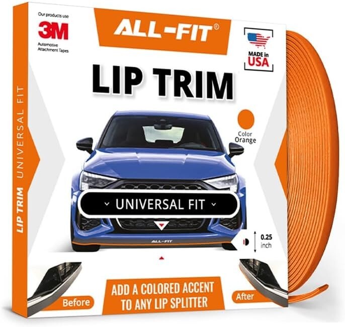 All-Fit Automotive | Lip Trim – Universal Fit – ¼ Inch – (Orange)
