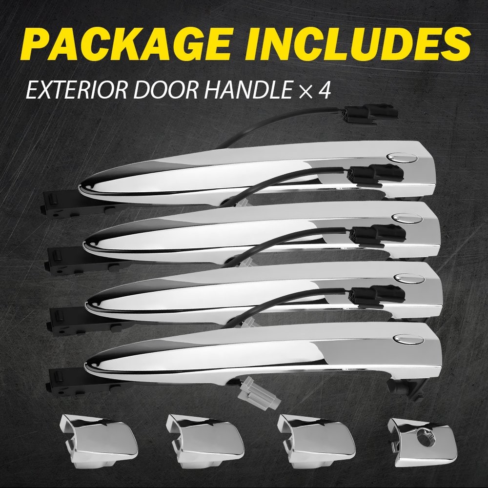Chrome Left+Right Door Handle 806451AA0A Fit 2009-2014 Nissan Maxima/Murano