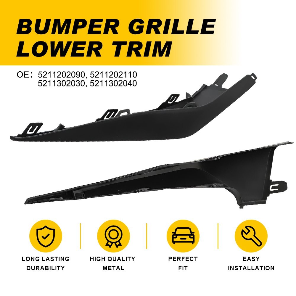 Front left+right Bumper Grille Lower Trim For Toyota Corolla SE XSE 2020-2022 ED