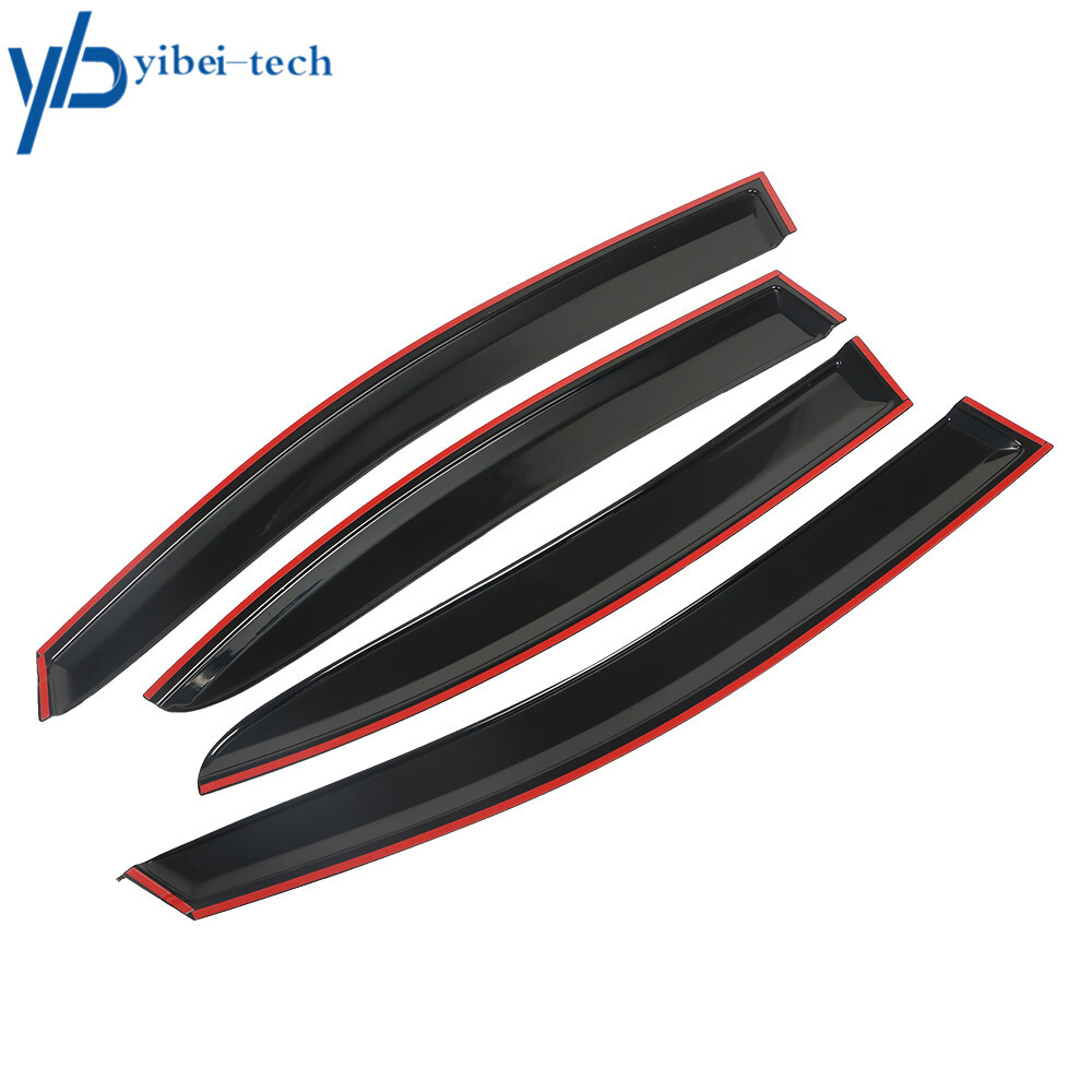 4Pcs Window Visors Rain Guards JDM Style For 2015 2016 2017 2018 Subaru WRX STI