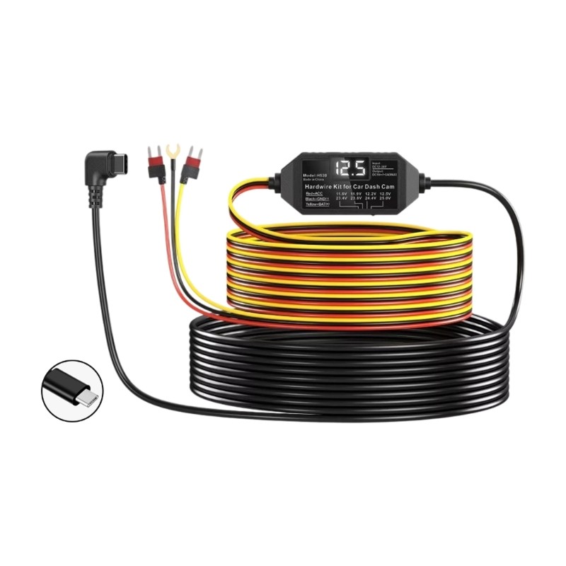 ABS Car Recording Device Charging Cable Including Regulator Mechanism