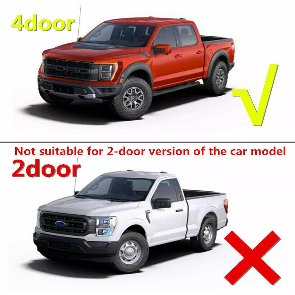 4PCS L+R Chrome Window Molding Bottom Sill Trim Strip For Ford F150 2015-2020 US