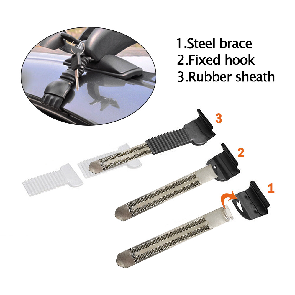 Pair Car Roof Rail Luggage Rack Baggage Carrier Aluminum Alloy w/ Antitheft Lock