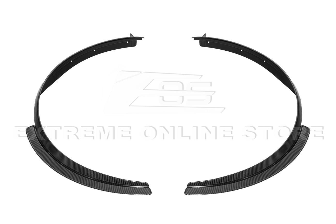 For 20-Up Corvette C8 HYDRO-DIPPED CARBON FIBER Front Side Wheel Molding Guards