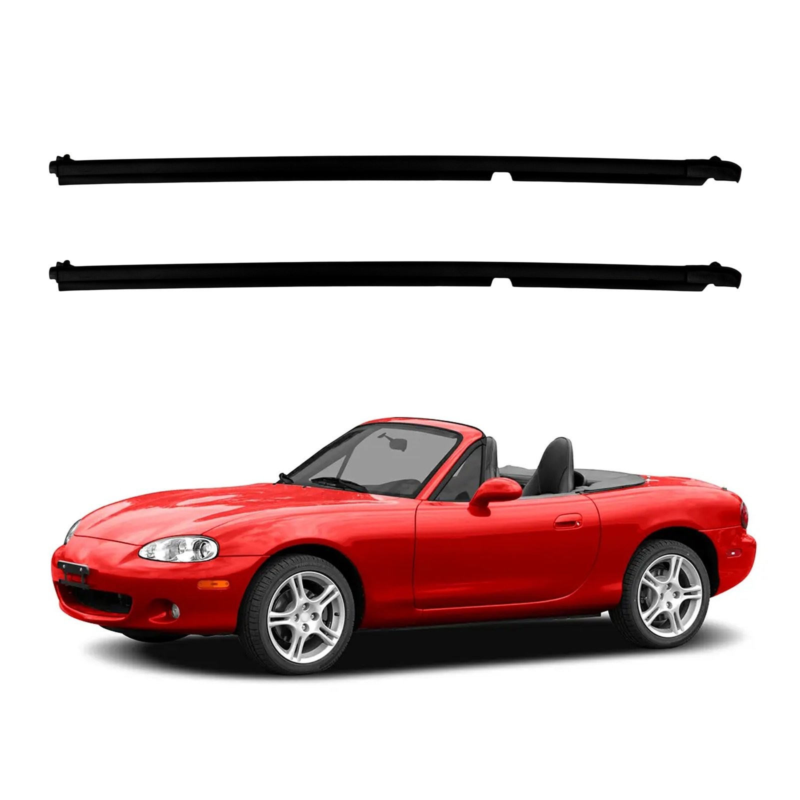 Front Left & Right Door Window Seal Belt Molding For Mazda Miata 1990-2005