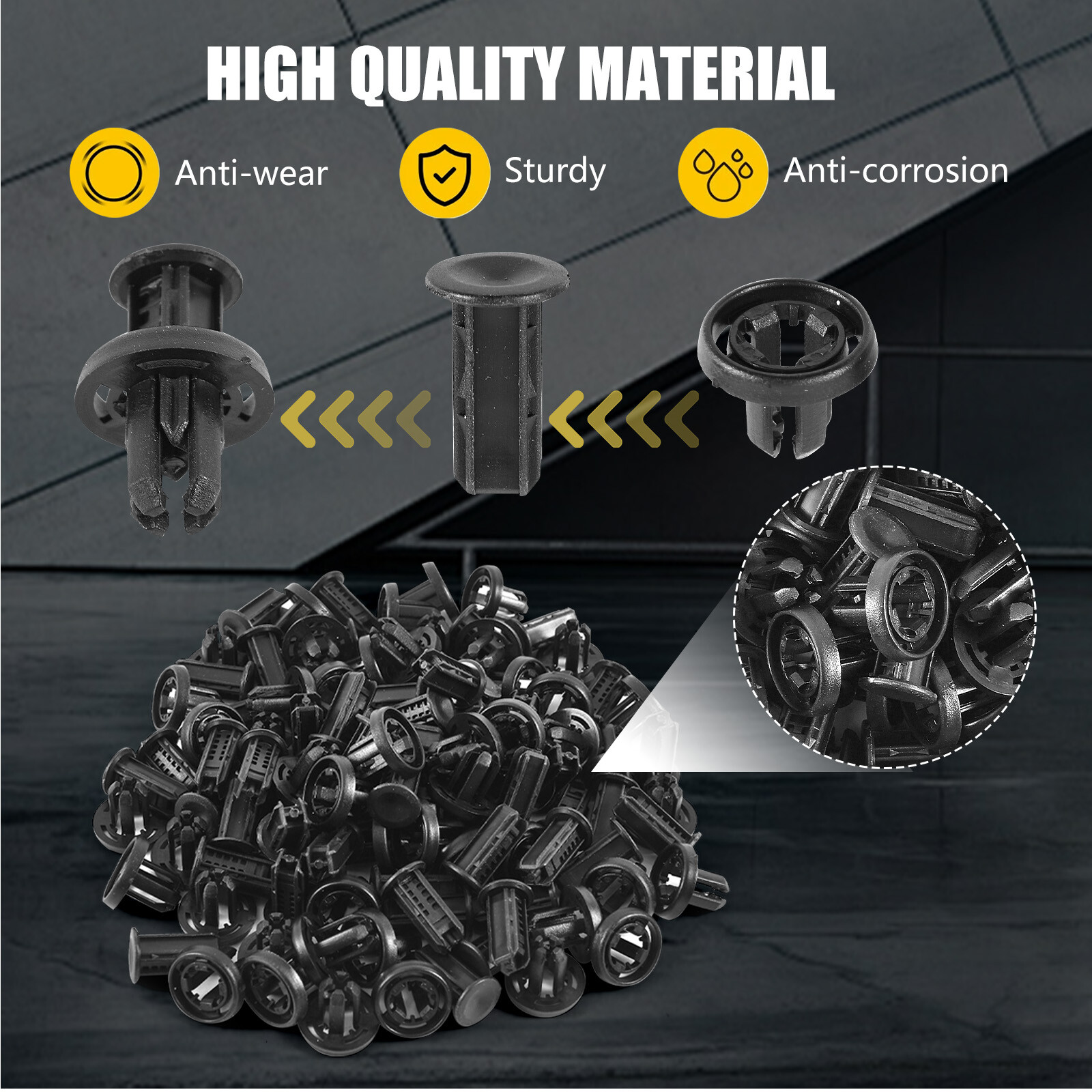 100x Push Type Clips Fits For Honda CR-V Civic Acura RDX MDX NSX 91505-TM8-003