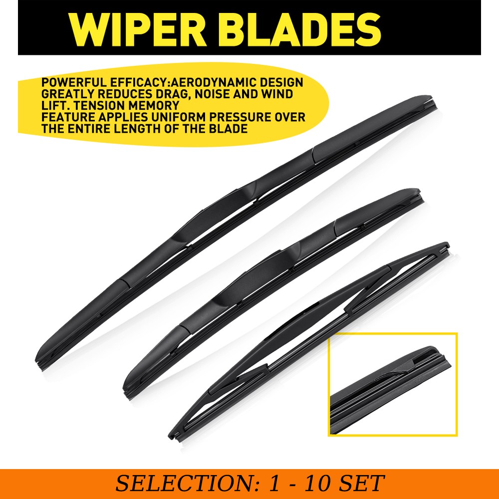 For 2017-2022 Nissan Armada 3-30x Window Wiper Blades Streak-Free Arm 19″14″12″